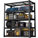 Garage Storage Rack, 5 Layer Adjustable Shelving Unit For Warehouse - Black by HouseOfZazla