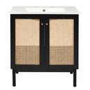 Bathroom Vanity With Soft Closing Mechanism - Black by HouseOfZazla