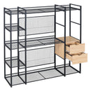 Open Style Wardrobe With Hanging Rails, Shelves And Drawers by Unique Piece Furniture