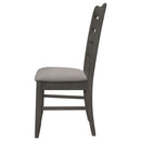 Padded Seat Side Chairs With Tapered Slats (Set of 2) by HouseOfZazla