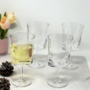 Halo - Leadingware Oval Plastic Wine Glasses (Set of 4) Unbreakable Bpa Free Acrylic, 12Oz - Clear by HouseOfZazla