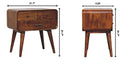 Avora - 3 Drawer Nightstand - Brown by HouseOfZazla
