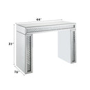 Nysa Mirrored & Faux Crystals Vanity Desk