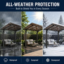 8x5ft Galvanized Steel Carport with Sloped PC Roof by HouseOfZazla