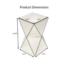 Champagne Mirrored Geometric Side Table