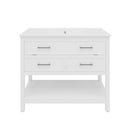 Bathroom Vanity With Ceramic Sink, Tip Out Tray & 2 Full Extension Drawers