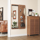 Wall Mounted Full Length Mirror With Shelf And Hook by HouseOfZazla