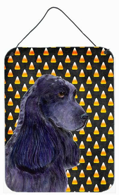 Cocker Spaniel Candy Corn Halloween Portrait Wall or Door Hanging Prints