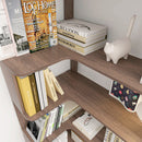 L-Shaped Design Corner Bookshelf by HouseOfZazla