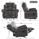 Wide Standard Manual Glider Recliner by Unique Piece Furniture