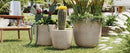 U_Style Lightweight Matte Textured MGO Flower Pot Set of 3