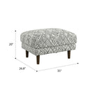Abstract Ottoman - Black by HouseOfZazla