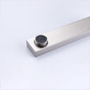 8 inch Widespread Bathroom Faucet Matte Black Bathroom Faucets for Sink 3 Hole Brass 2 Handle Lavatory Square Faucet Modern rv Bathroom Faucets