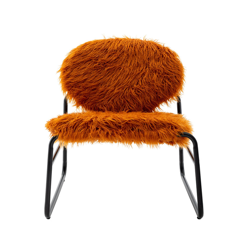 Accent Chair - Modern Industrial Slant Armchair with Metal Frame - Premium High Density Soft Single chair for Living Room Bedroom