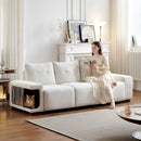 3 Seater Sofa Couch For Living Room, Modern Couches For Small Space, Cat Nest Sofa, For Cat Friendly, Comfy Couch With Waterproof And Cat Scratch Resistant Fabric by HouseOfZazla