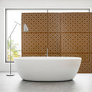 Freestanding Decorative Privacy Screen For Deck Balcony Patio, Metal Privacy - Brown by HouseOfZazla