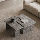 Modular Concrete Coffee Table Set of 2