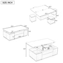Lift Top Coffee Table With 4 Storage Stools by HouseOfZazla
