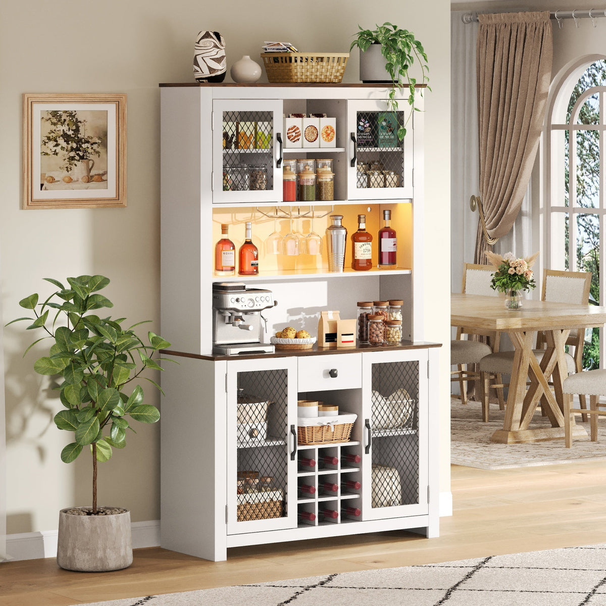 70.9" Kitchen Pantry Storage Cabinet, photo 3 of 10