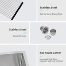 Farmhouse Kitchen Sink Stainless Steel Apron Front