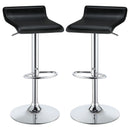 Backless Bar Stool With Adjustable Height - Black