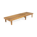 Nadine Stylish Chaise Lounge Chair - Teak by HouseOfZazla