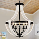 19" Farmhouse Light Fixtures Chandelier
