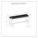 Dahlia - Outdoor Indoor Contemporary Bench