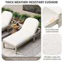 Outdoor Chaise Lounge With 5 Position Adjustable Backrest (Set of 2) by HouseOfZazla
