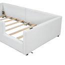 Platform Bed With Guardrail And Charging Station by HouseOfZazla