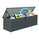260 Gallon Metal Outdoor Deck Box Waterproof by HouseOfZazla
