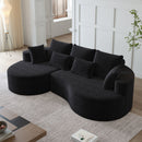 Curved Oversized Sectional Sofa With Extra Deep Seat by HouseOfZazla