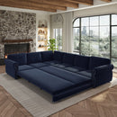 118" L-Shaped Convertible Sleeper Sofa