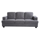 Modern Sofa, Comfortable 3 Seater Couch With Deep Seating, Loose Back Cushions, Wide Arms by Unique Piece Furniture