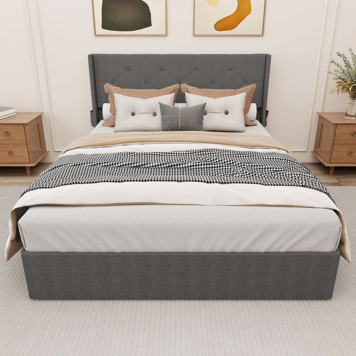 Bed With Gas Lift Storage, USB Ports, photo 16 of 20