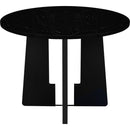 5-Piece Round Dining Table set, 43-Inch Modern Dining Table and 4 Upholstered Chairs for Dining Room, Kitchen Room, Living Room, Easy Assembly