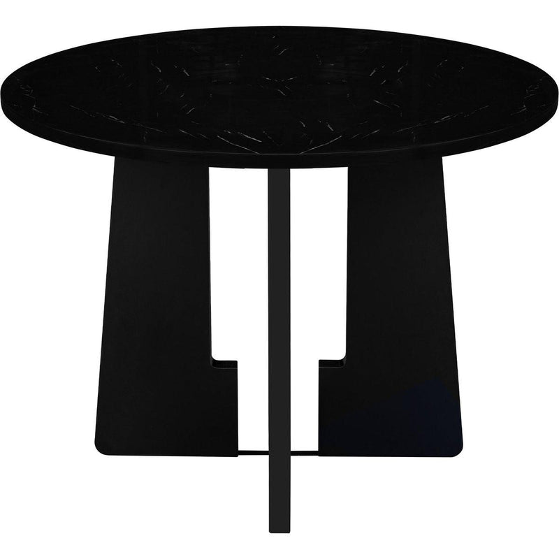 5-Piece Round Dining Table set, 43-Inch Modern Dining Table and 4 Upholstered Chairs for Dining Room, Kitchen Room, Living Room, Easy Assembly