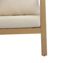 Acacia Wood Patio Furniture Club Chair with Soft Cushion by HouseOfZazla