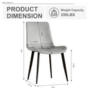 Modern Dining Chair With Carbon Steel Legs by HouseOfZazla