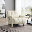 Modern Upholstered Accent Chair, Comfortable Fabric With A Pillow For Living Room by Unique Piece Furniture
