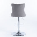 Swivel Adjustable Height Barstools Set of 2