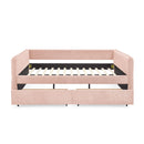 Upholstered Daybed & 2 Drawers