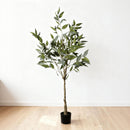5Ft Realistic Artificial Eucalyptus Tree In Pot With Lush Leaves For Home Office Decor - Green Leaves by HouseOfZazla