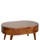 Rounded Wood Table by HouseOfZazla