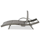 K&K 80" Outdoor Wicker Chaise Lounge Chairs Set of 2