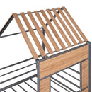 Loft Bed With Roof, Window, Guardrail, Ladder by HouseOfZazla