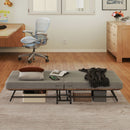 Portable Folding Bed With Memory Foam Mattress, Lockable - Gray by HouseOfZazla