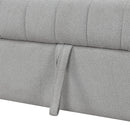 82.6" L-shaped Sectional Pull Out Sofa Bed Sleeper Sofa with Two USB Ports, Two Power Sockets and a Movable Storage Ottoman, Gray