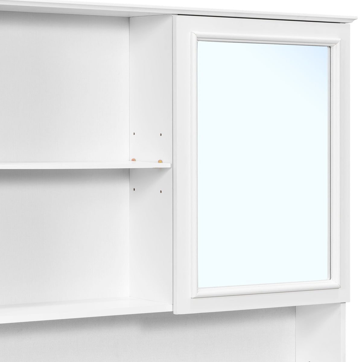 Double Sink Bathroom Vanity Set with Wall Mount Mirror Cabinet, photo 39 of 40