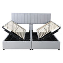 Upholstered Platform Bed With A Hydraulic Storage System